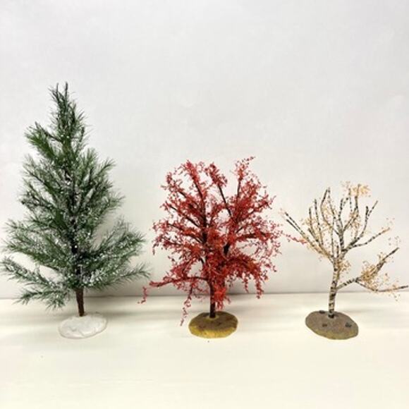 Lemax Collection Trees Autumn Oak Tree Dogwood White Pine - Picture 2 of 6